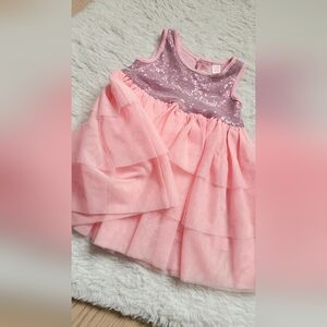 Joe Fresh Pink Sequin Kids Formal Dress